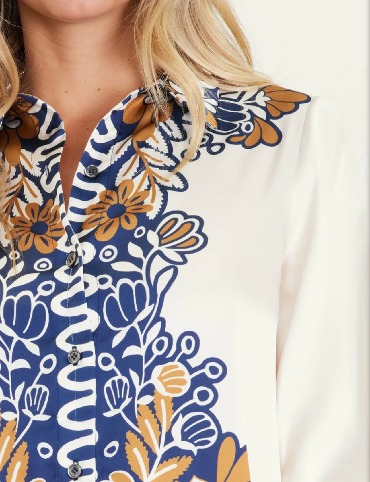Satin Floral Two Piece