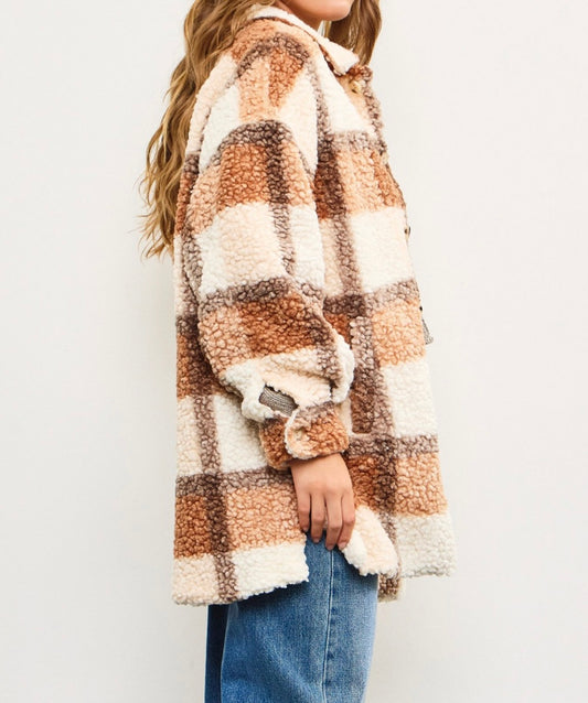 Toffee Cozy Fleece Jacket