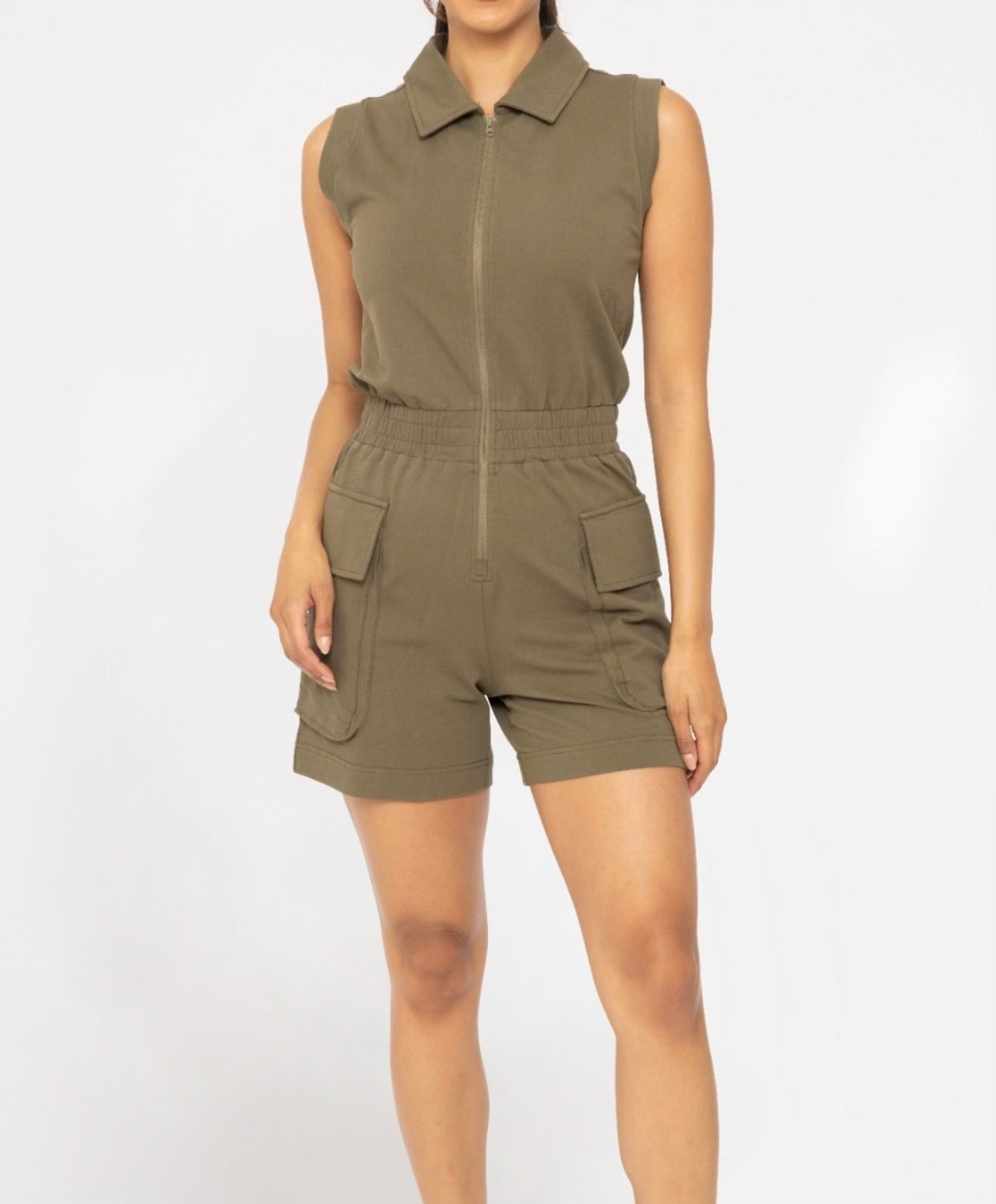 Army Green Romper