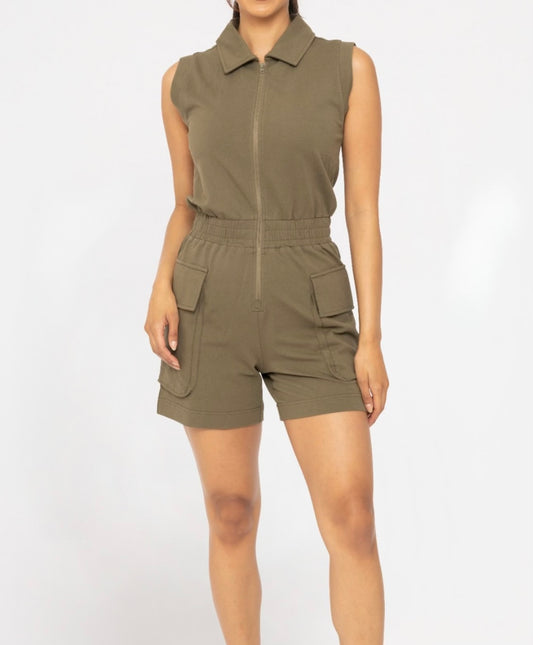 Army Green Romper