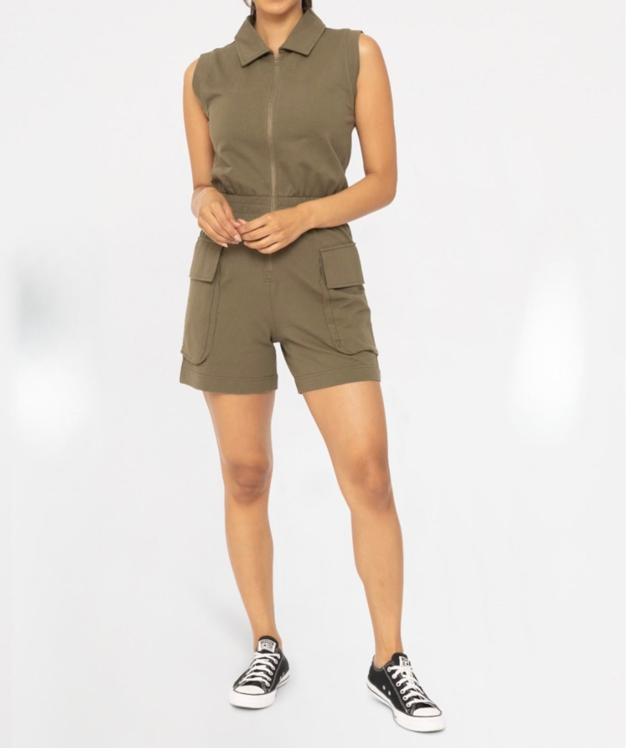 Army Green Romper